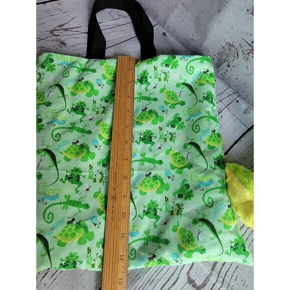 Frog story bag stuffed animal book matching handmade bag toad on the road - Picture 5 of 6